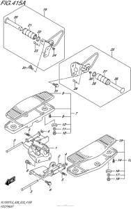 VL1500T Подножки