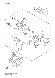 RM-Z450 Задний суппорт