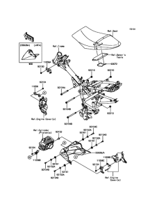BR125 Рама ,крепежные детали