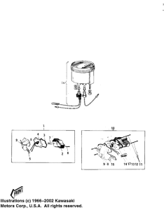 C2 Meter / taillight