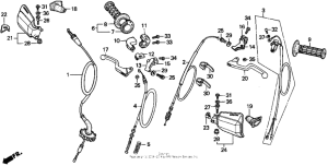 XR100 Handle switch + cables