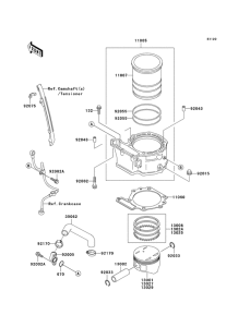 KL650 Цилиндр / поршень
