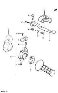 RM250 Right handle switch