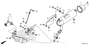 CTX700 DCT Глушитель