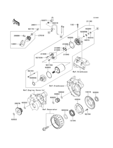  Starter motor / starter clutch
