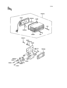 KH125 Задний фонарь