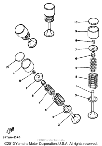 XT350B Клапана