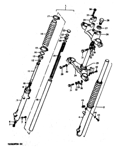 TS50 Вилка передней оси