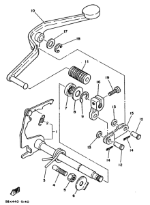 RX100 Вал переключения