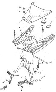 CW50RS Stand. footrest