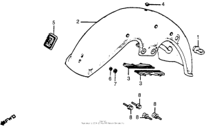 GL1100I Переднее крыло