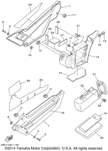 XT225P Боковые обтекатели