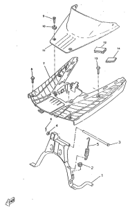 CW50RSX Stand. footrest
