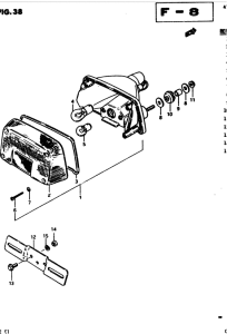 GS450 Задний комбинированный сигнал