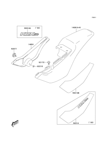 KDX50 Боковые обтекатели