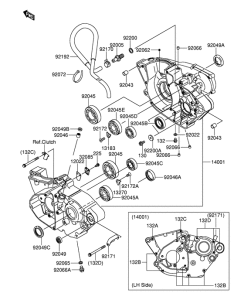 RM-Z250 Картер двигателя
