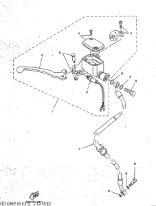 YP125 Главный тормозной цилиндр