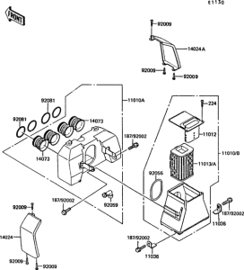 Z550 Воздушный фильтр