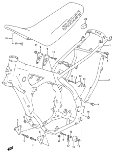 RM250 Frame - seat