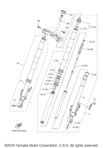 XT1200ZE Передняя вилка