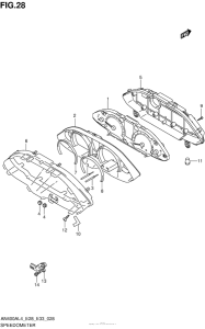 AN400Z (ABS) Speedometer (An400Zal4 E28)