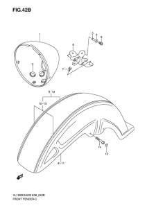 VL1500 Переднее крыло