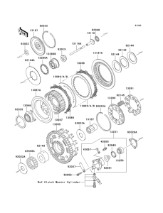 VN1600 Сцепление