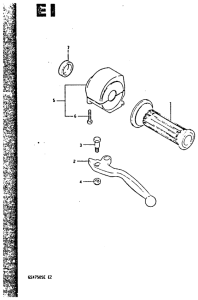 GSX750 Left handle switch