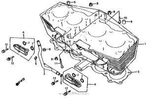 CB700SC Ac cylinder + reed valve 86