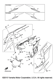 YZF-R1 Боковые обтекатели