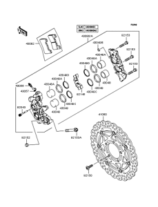 ZX1000 Передний тормоз