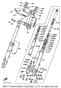 XVZ12TK Передняя вилка