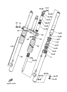 XT250T ﾌﾛﾝﾄﾌｵｰｸ