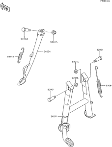 ZX600 Подножка