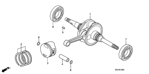 FES150 Crankshaft / piston