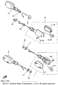 YSR50T Поворотники