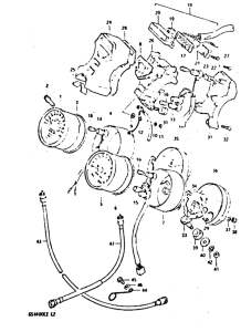 GSX400 Спидометр-тахометр