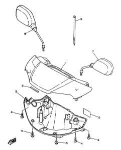YA50F Carenado de faro