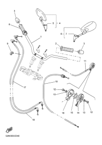 BT1100 Steering handle & cable