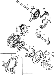 CT90 Переднее колесо