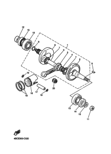 PW80 Коленчатый вал и Поршень