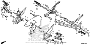 VFR800F Подножки