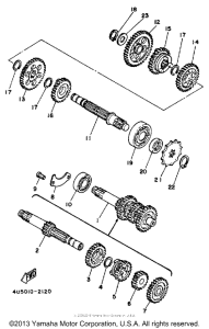 YSR50W Трансмиссия