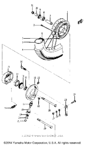 YJ1K Переднее колесо