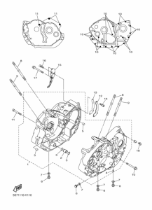 XVS950A Картер двигателя