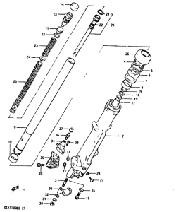 GSX1100 Передняя вилка