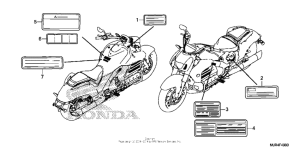 GL1800C Лейбл предостережения