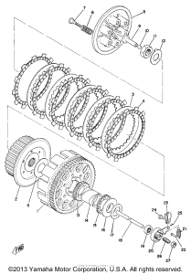 YZ360B Сцепление
