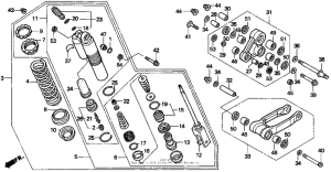 CR125R Rear shock absorber 97