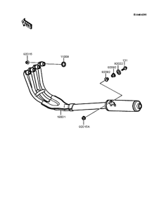 ZX400 Глушитель